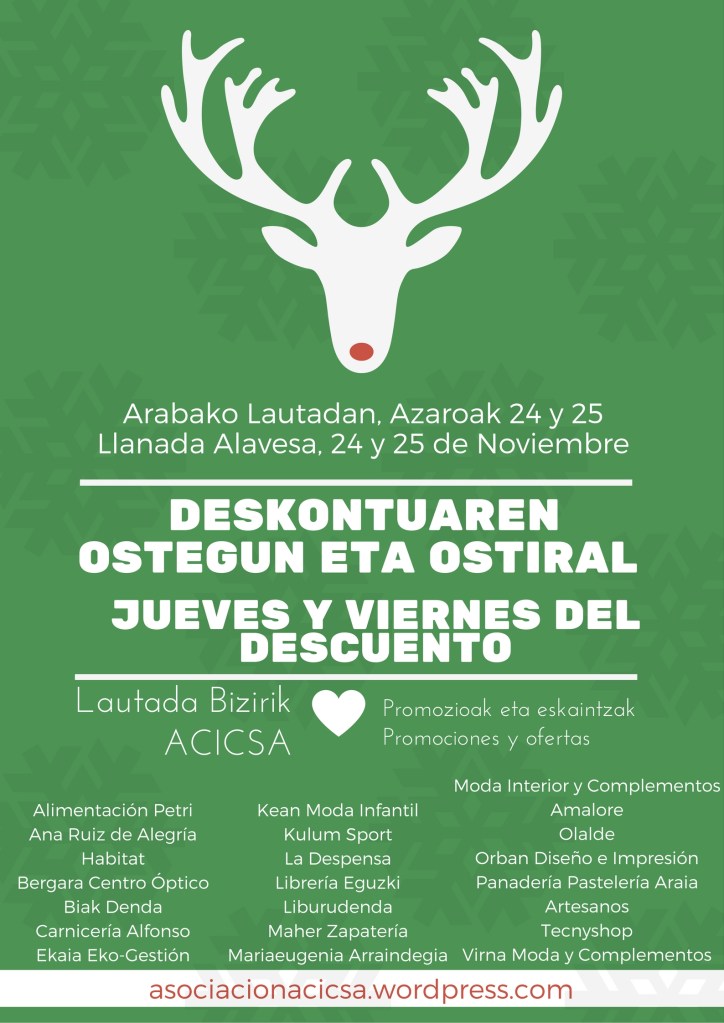 Cartel Black Friday Llanada Alavesa