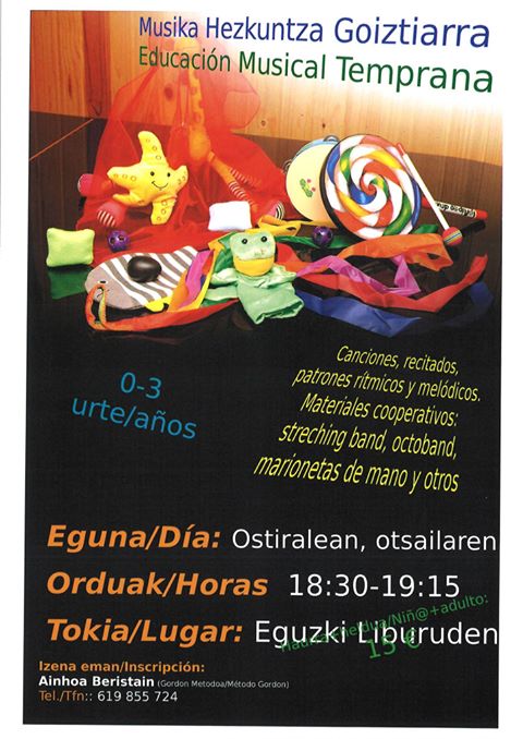 Taller Educación Musical Temprana