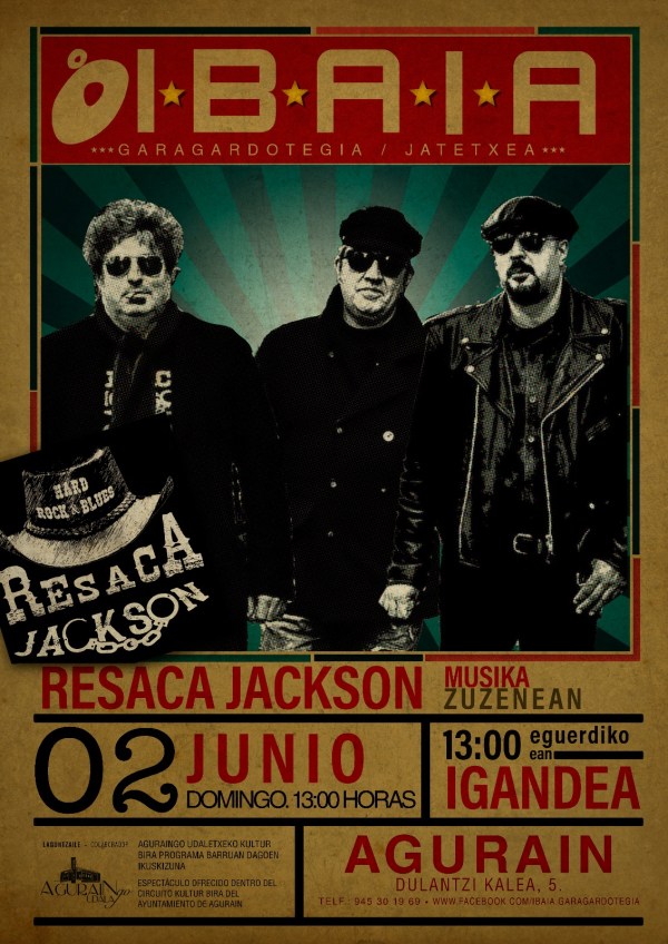 Concierto Resaca Jackson Ibaia Garagardotegia Agurain